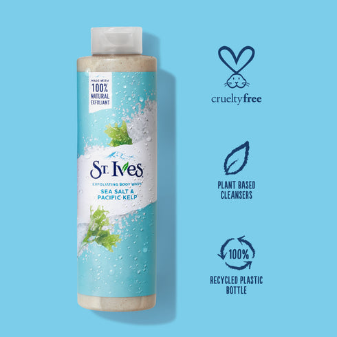 ST IVES BODY WASH SEA SALT & PACIFIC KELP 16OZ
